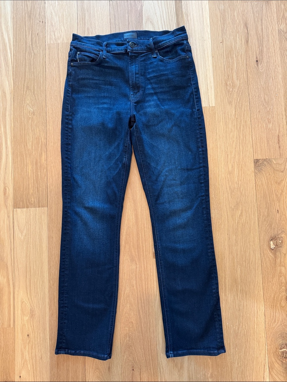 MOTHER Women's Bootcut Jeans in Dark Blue Denim